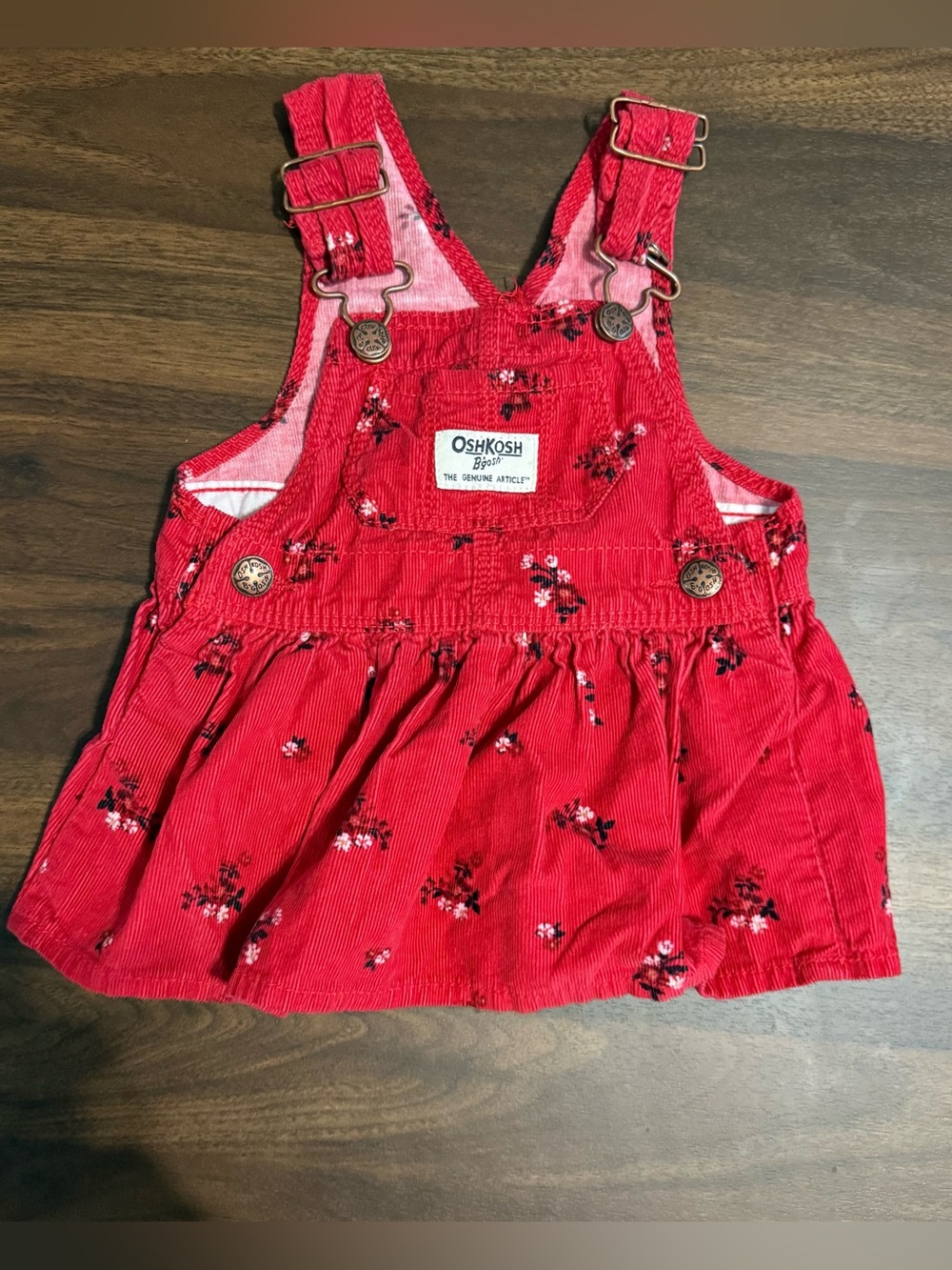 Baby girl Oshkosh overalls dress